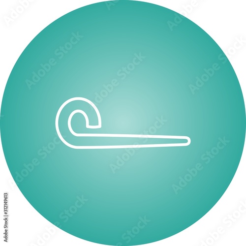 Unique Party Glower Vector Line Icon