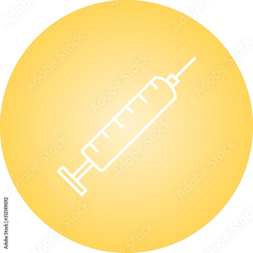 Unique Injection Vector Line Icon