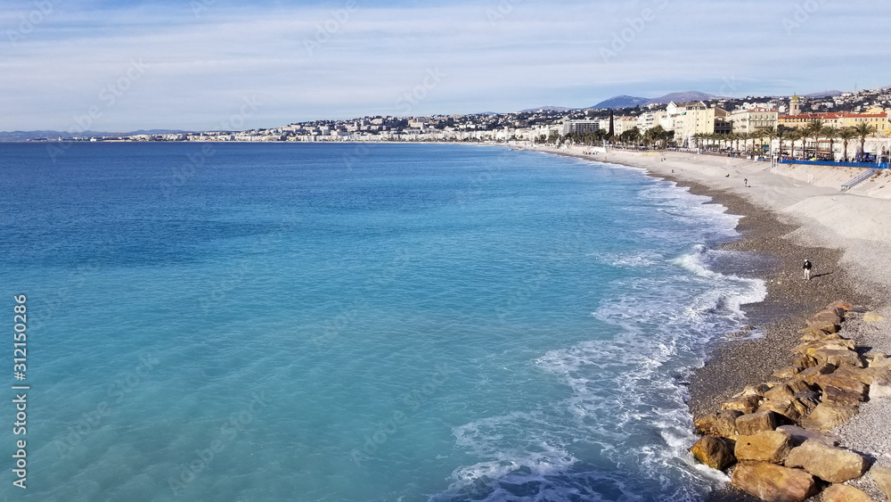 Coastline of Nice, South of France