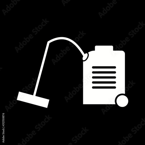 Unique Vaccum Cleaner Glyph Vector Icon
