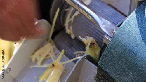Extracting Juice From Sugarcane by Machine