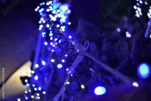 pretty blue lights