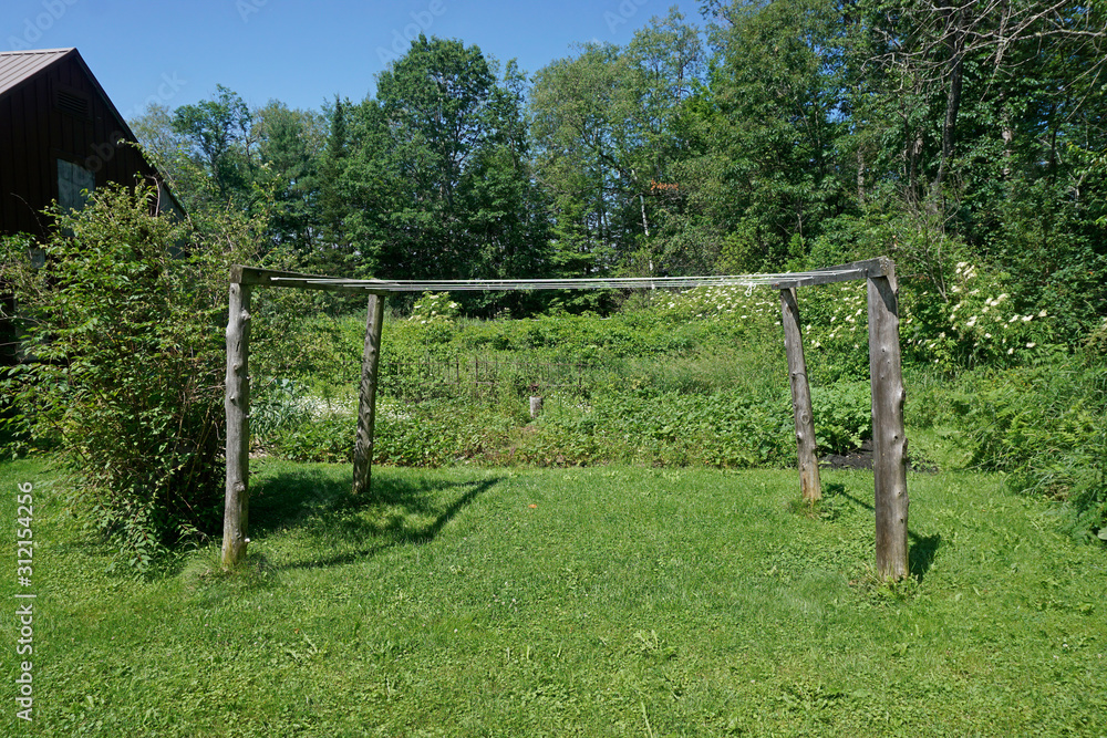 Rural clothesline in Northern New Hampshire Rural clothesline in Northern New Hampshire