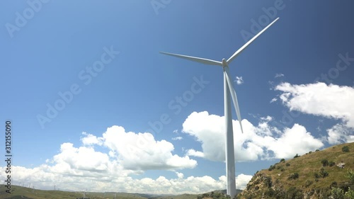 A Wind turbine in Makara New Zealand, near Wellington