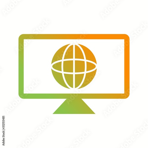 Unique Global News Vector Glyph Icon
