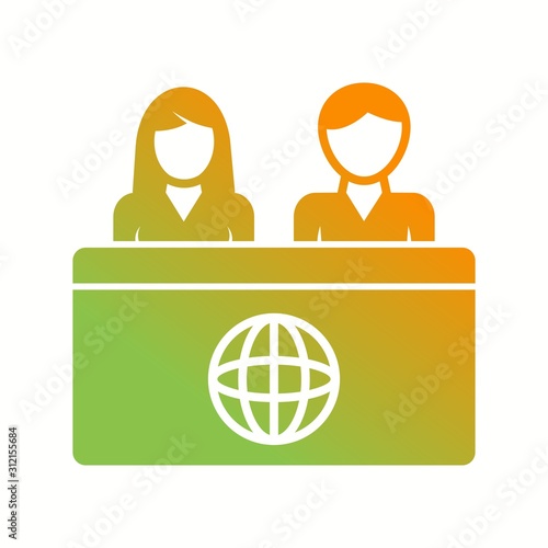Unique Anchors On News Desk Vector Glyph Icon