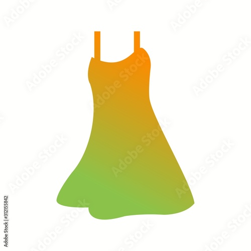 Unique Night Dress Vector Glyph Icon