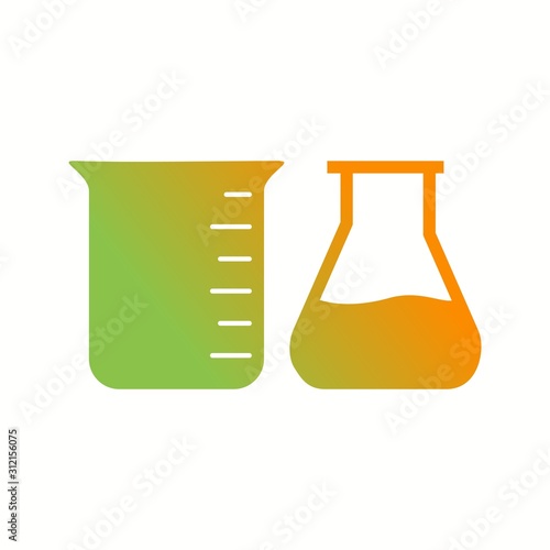 Unique Chemicals Vector Glyph Icon photo