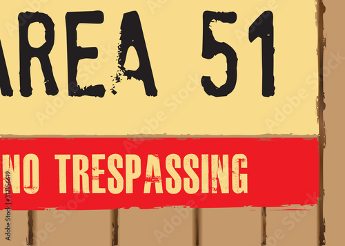 Warning no trespassing