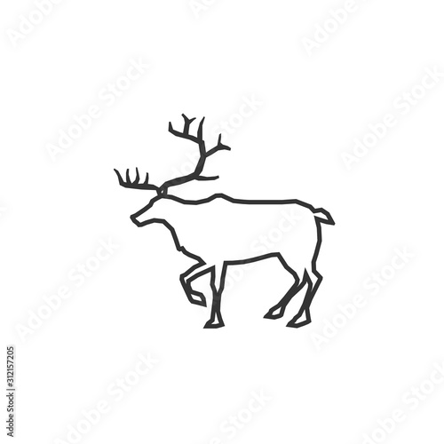 deer icon vector illustration for graphic design and websites © LiveLove