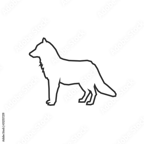 dog icon vector illustration for graphic design and websites © LiveLove