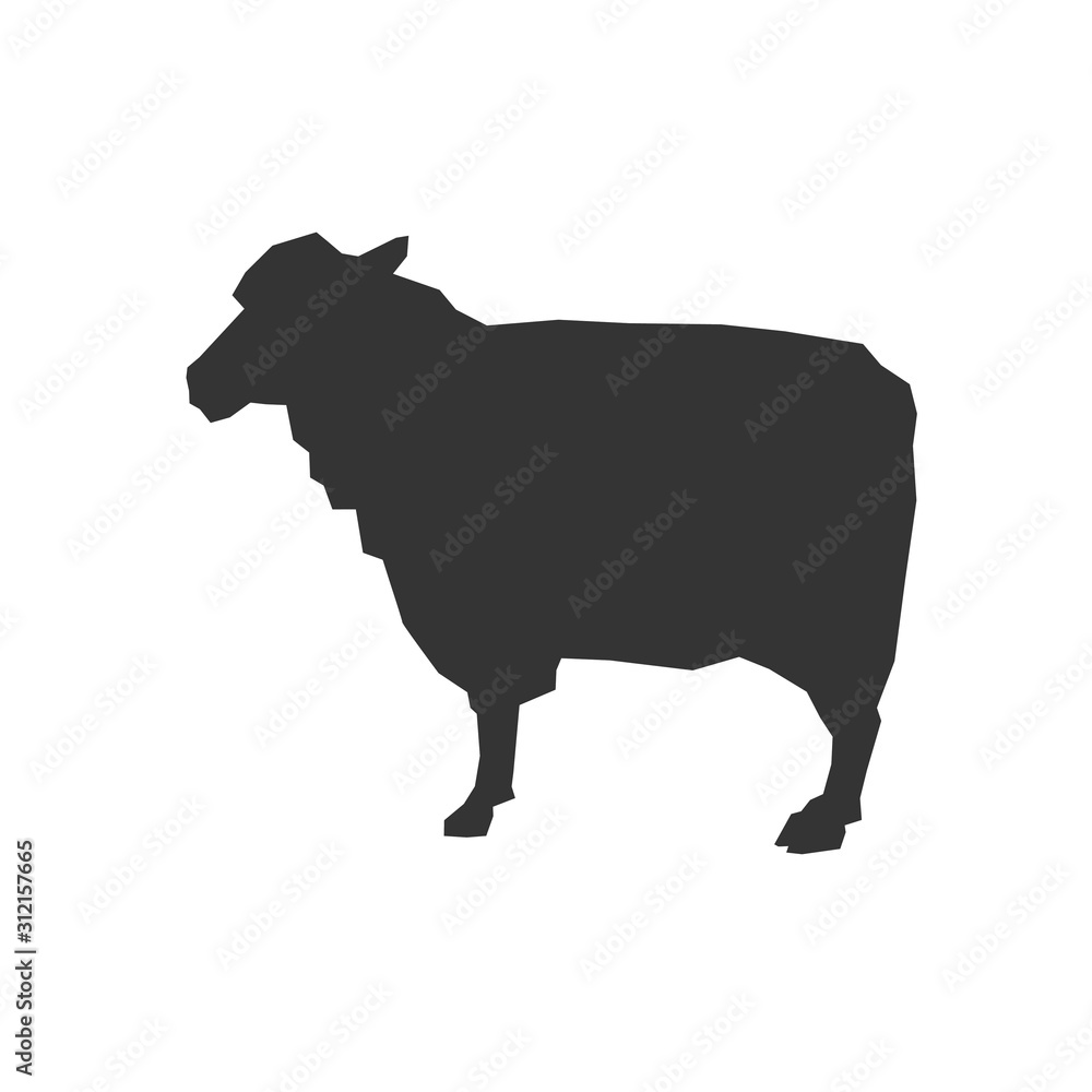 sheep icon animal vector illustration for graphic design and websites sheep icon animal vector illustration for graphic design and websites