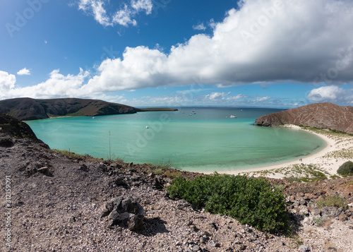 amazing view of the bay of Balandra in Baja California Sur, Mexico