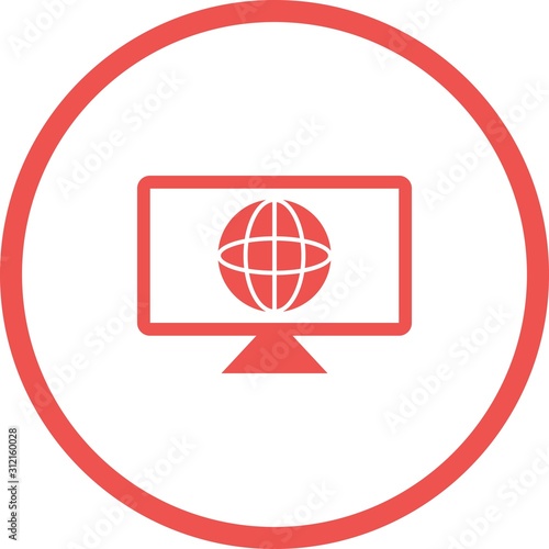 Unique Global News Vector Glyph Icon