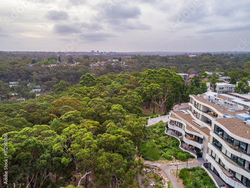 Photography Residential Buildings and train station in Sydney Australia