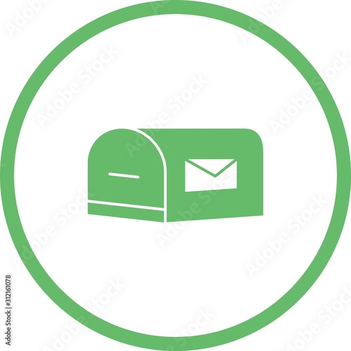 Unique Letterbox Vector Glyph Icon