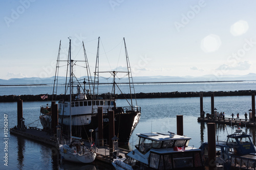 Boats in Steveston Harvour, Vancouver, Canada,  photo