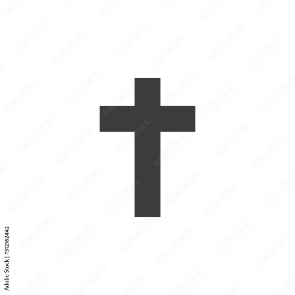 Religion Cross vector icon. filled flat sign for mobile concept and web design. Christian cross simple solid icon. Symbol, logo illustration. Pixel perfect vector graphics