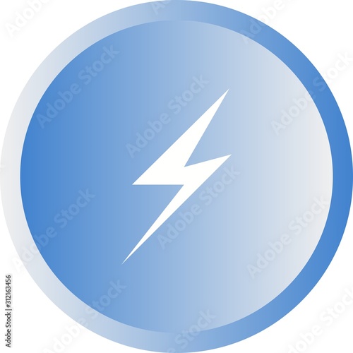 Unique Lightening II Vector Glyph Icon