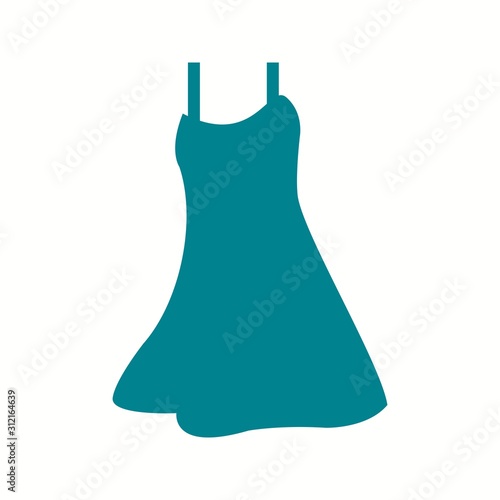 Unique Night Dress Vector Glyph Icon