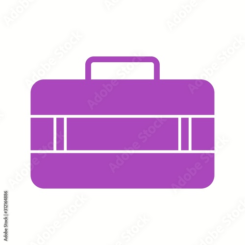 Unique Suitcase Vector Glyph Icon