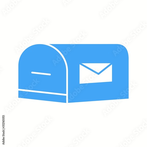 Unique Letterbox Vector Glyph Icon