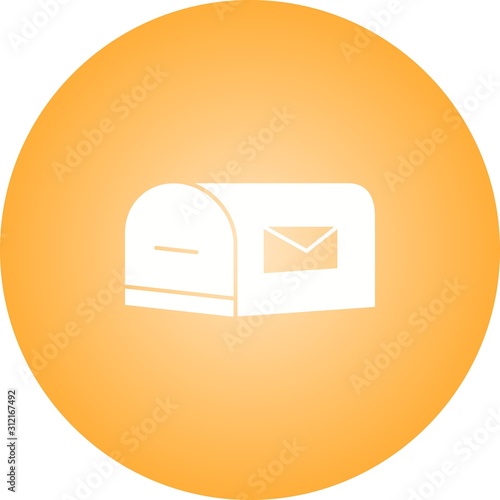 Unique Letterbox Vector Glyph Icon