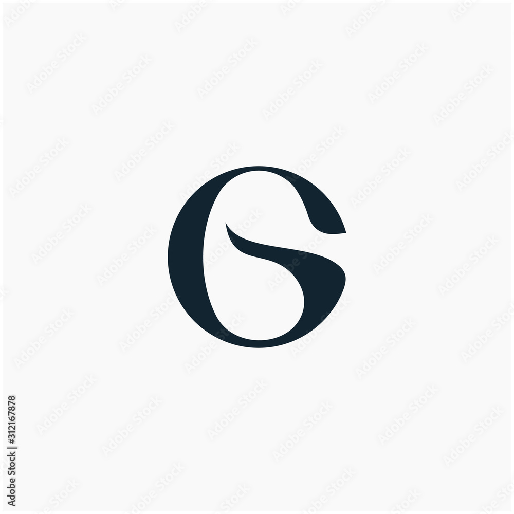 logo letter G or G O circle with ribbon swoosh wave. The logo can be used for business consulting and financial companies - vector logo letter G or G O circle with ribbon swoosh wave. The logo can be used for business consulting and financial companies - vector