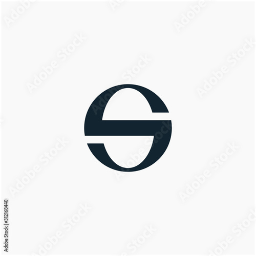 logo letter S or S O circle with ribbon swoosh wave. The logo can be used for business consulting and financial companies - vector
