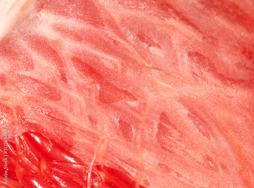 Red pulp pomelo as a background
