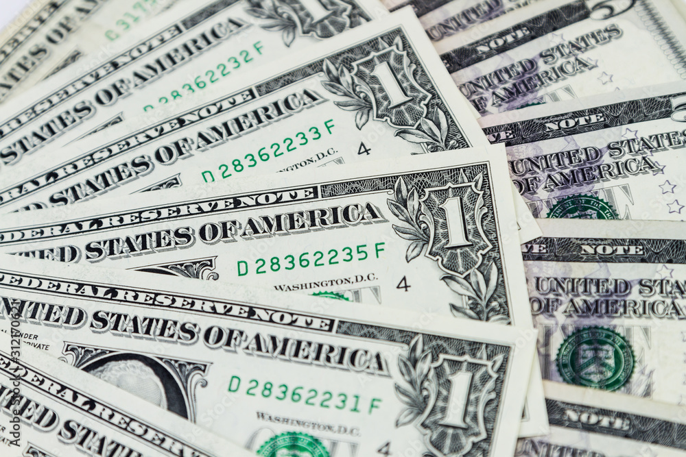 American dollar bills or banknotes American dollar bills or banknotes