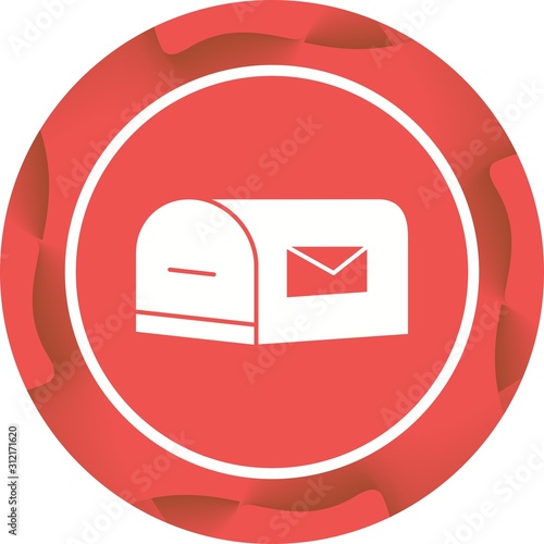 Unique Letterbox Vector Glyph Icon