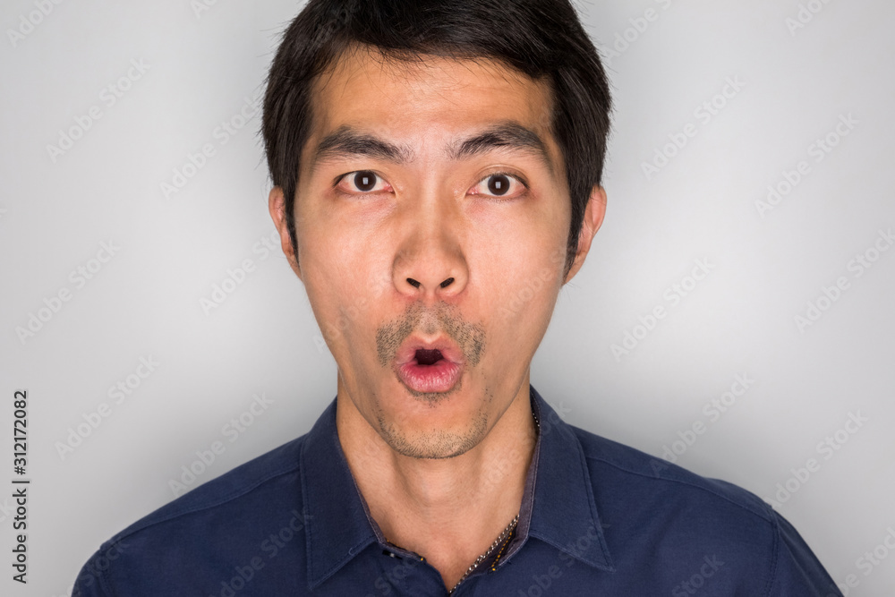a man is looking somethings surprised a man is looking somethings surprised