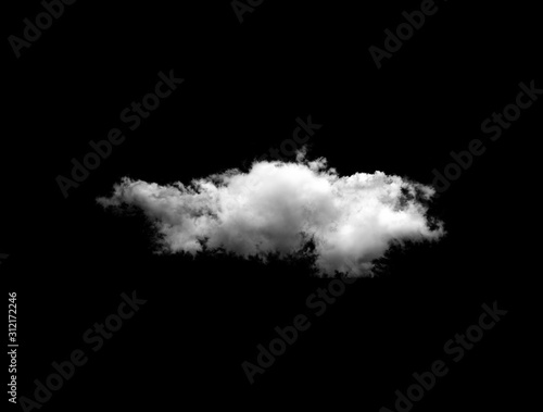 cloud over black background