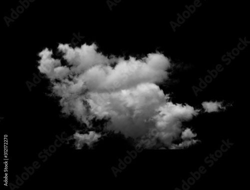 cloud over black background
