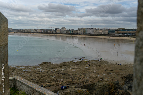 Low sea tide in San Malo travel visit photo