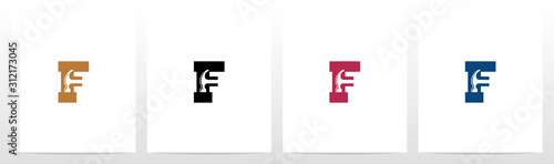 Hammer Tools On Letter Logo Design F