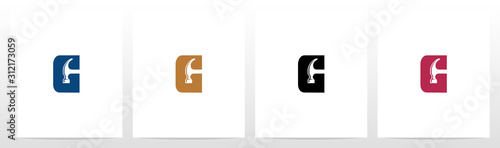 Hammer Tools On Letter Logo Design G
