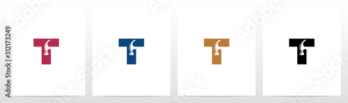 Hammer Tools On Letter Logo Design T