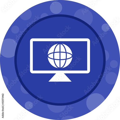 Unique Global News Vector Glyph Icon