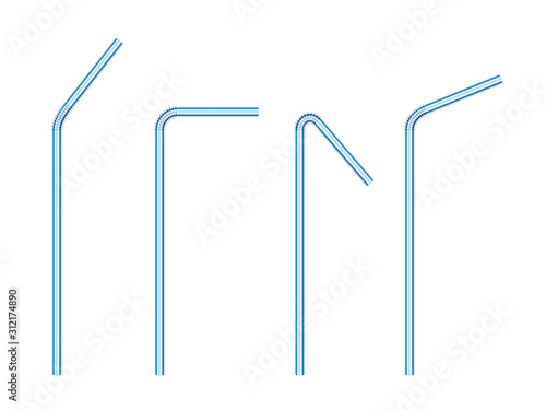Drinking straw set