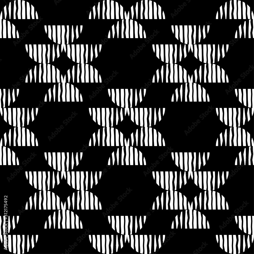Fototapeta premium Ethnic boho seamless pattern. Lace. Embroidery on fabric. Patchwork texture. Weaving. Traditional ornament. Tribal pattern. Folk motif. Vector illustration for web design or print.