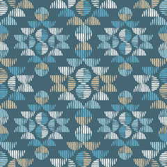 Keuken achterwand Etnische stijl patronen Ethnic boho seamless pattern. Lace. Embroidery on fabric. Patchwork texture. Weaving. Traditional ornament. Tribal pattern. Folk motif. Vector illustration for web design or print.  © lazininamarina