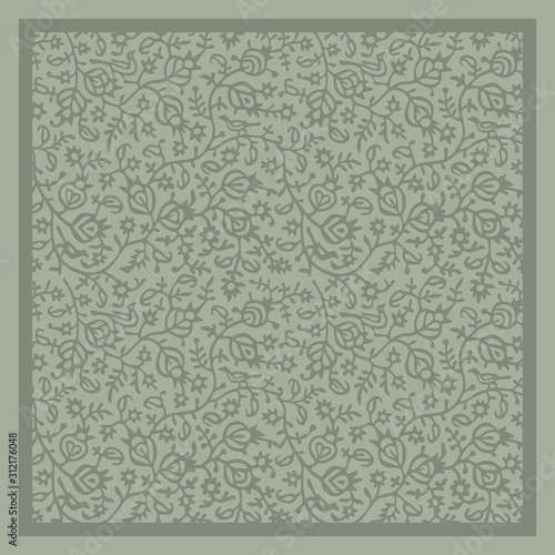 Georgian traditional ornaments. Vector Ornament With Caucasian Motifs. Persian colored carpet.Vector, Illustration.  Rich ornament for fabric design, handmade, interior decoration