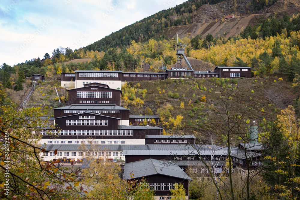 Part of Rammelsberg Mine. The Rammelsberg is a mountain on the northern edge of the Harz range