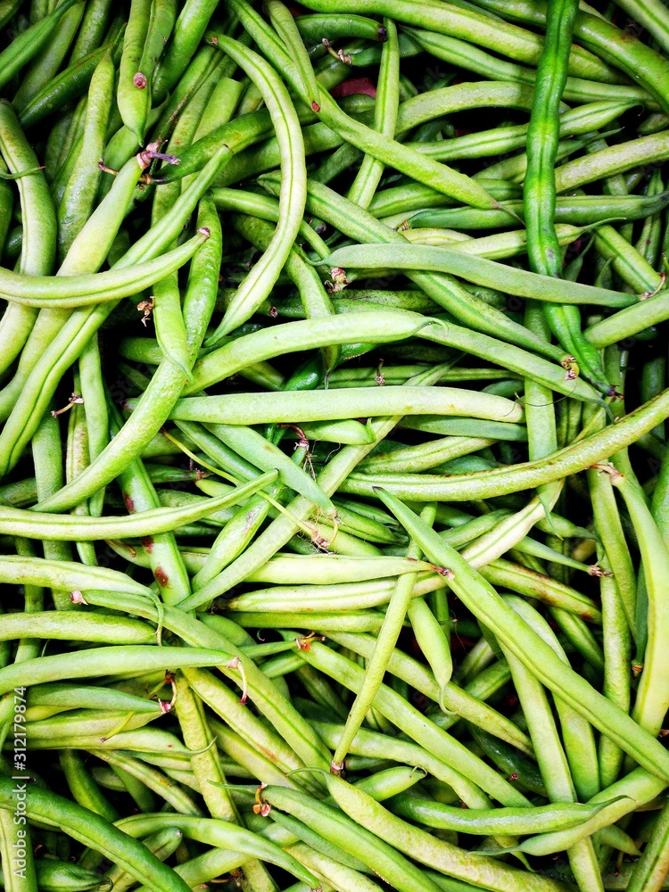 Frame full of Fresh green beans Frame full of Fresh green beans