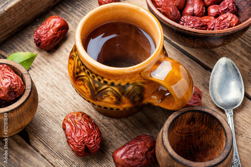 Konstfotografi Healing tea from ziziphus