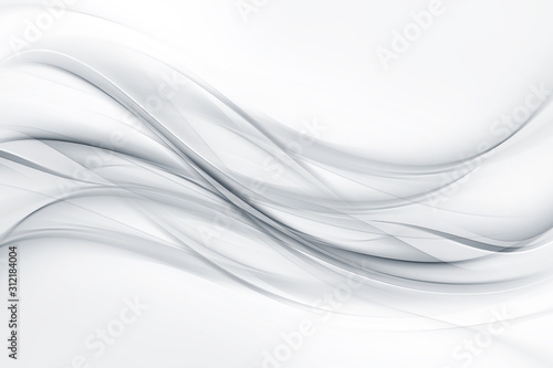 Bright gray and white waves background.