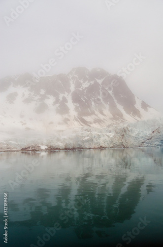 Iceberg in mist