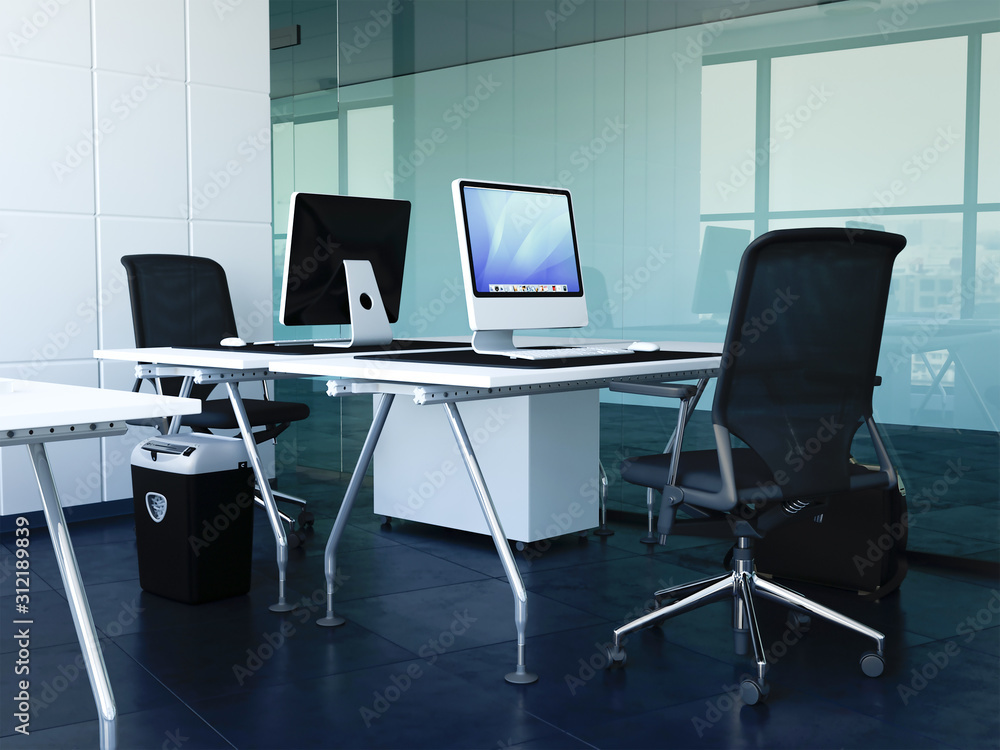 3d rendering of new office interior design 3d rendering of new office interior design